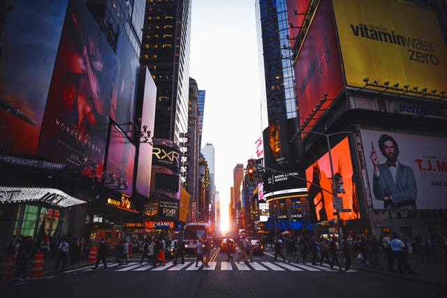 Times Square, New York, United States. New York, often called New York City (NYC) to distinguish it from the state of New York, is the most populous city in the United States.